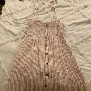 Gap Pink Striped Sundress - Size L
